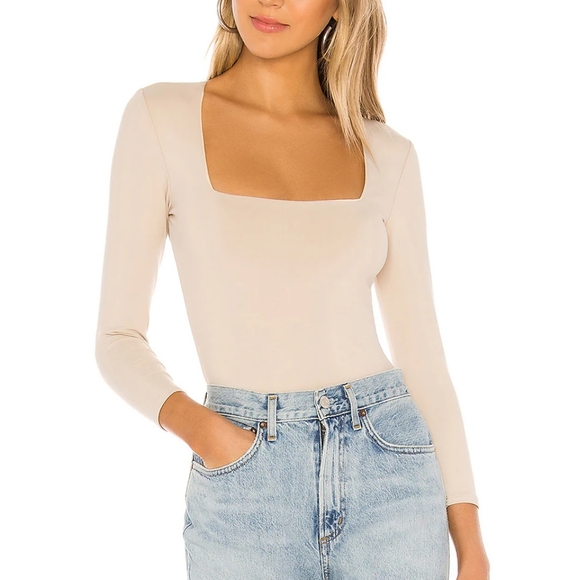 Free People Tops - Free People Truth Or Square Bodysuit in Nude